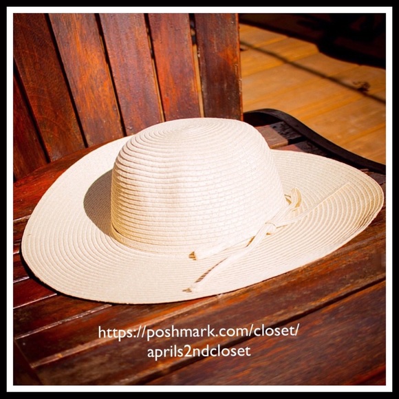 OVERSIZED WIDE BRIM FLOPPY WOVEN IVORY SUN HAT A2C - Picture 3 of 8
